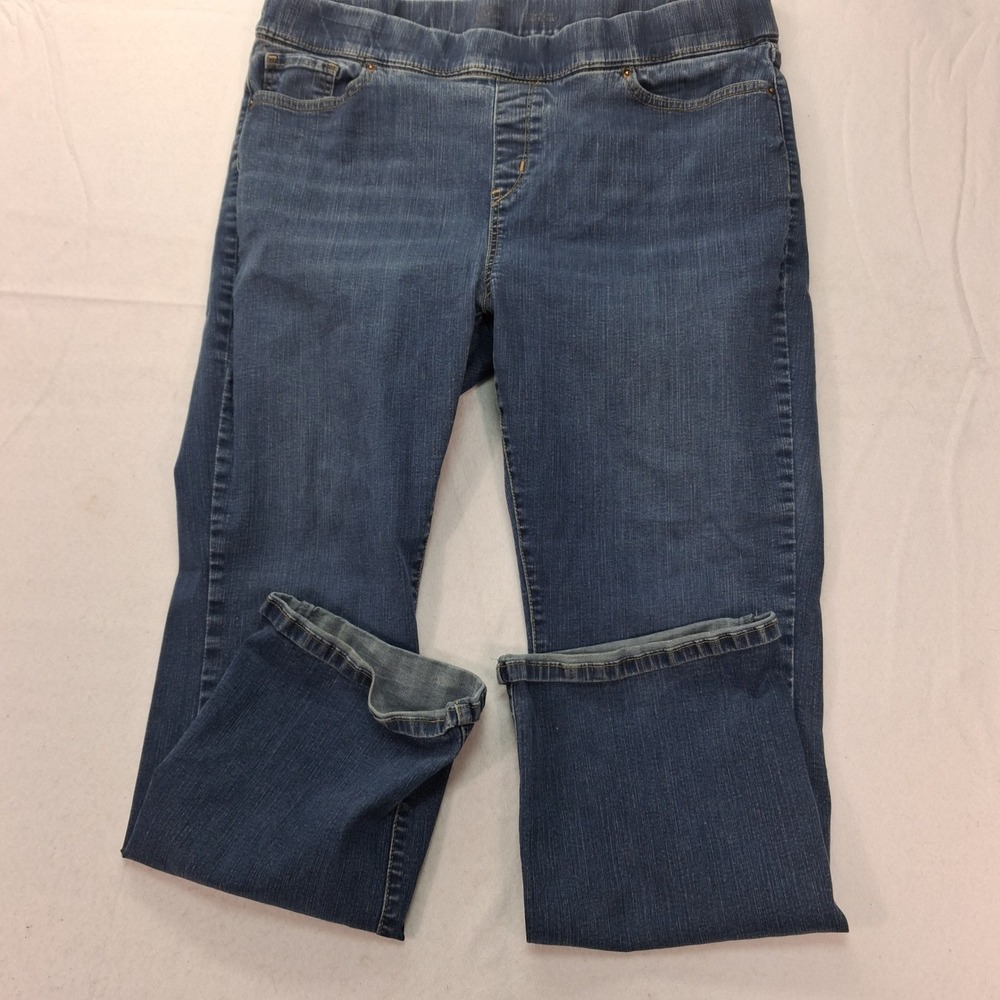 Signature by Levi Strauss Jeans Womens 18S Totally Shaping Blue Pull-On EUC